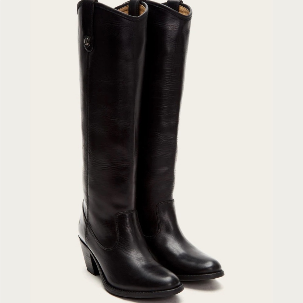 Frye Jackie Button black boots 8.5